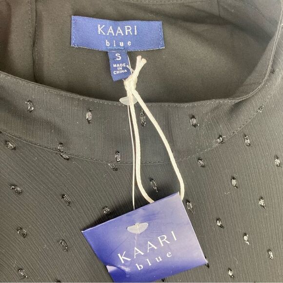 KAARI BLUE blouse (new) | black sparkle | small | cocktail - Picture 8 of 8